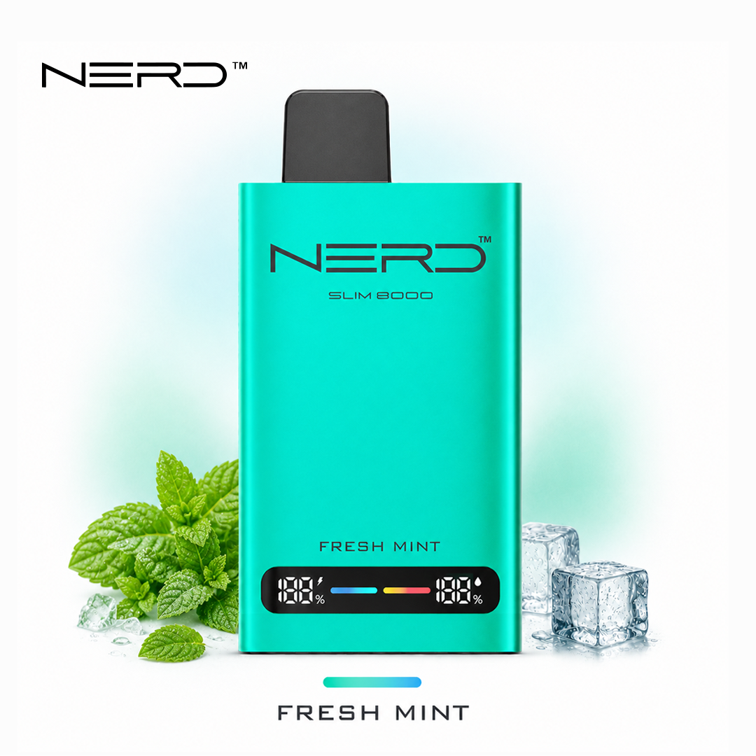 NERD SLIM 8000 – Puff compacte 8 000 bouffées