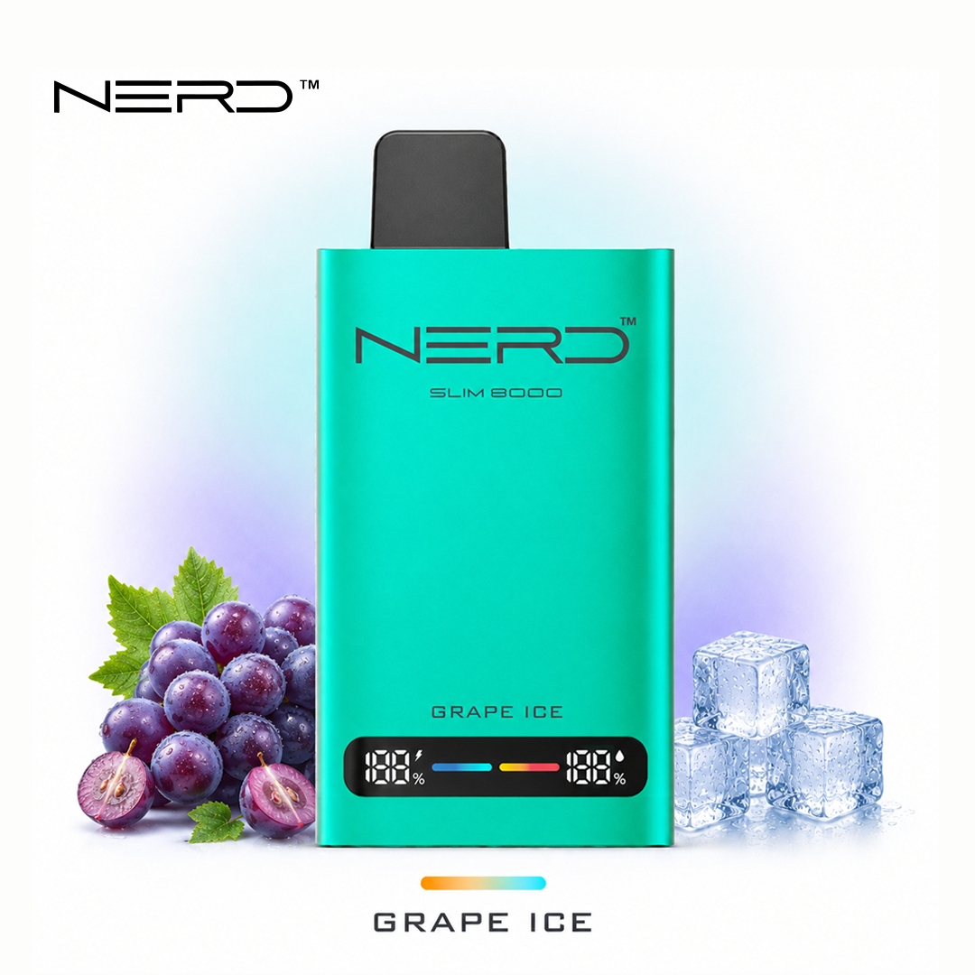 NERD SLIM 8000 – Puff compacte 8 000 bouffées