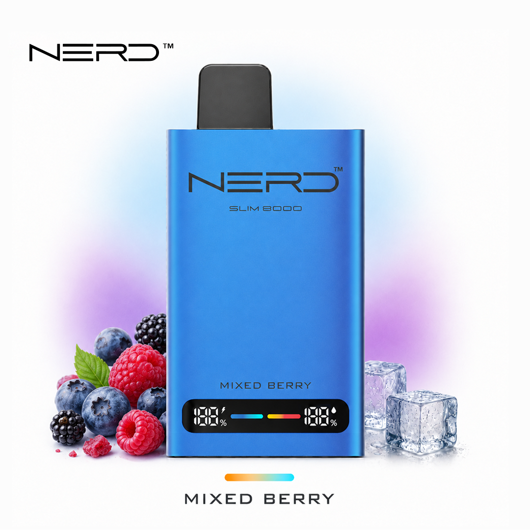 NERD SLIM 8000 – Puff compacte 8 000 bouffées