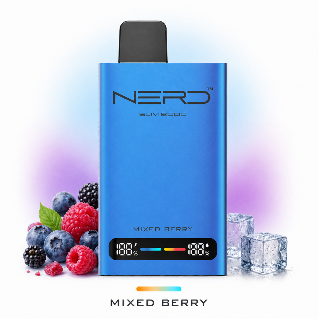 NERD SLIM 8000 – Puff compacte 8 000 bouffées