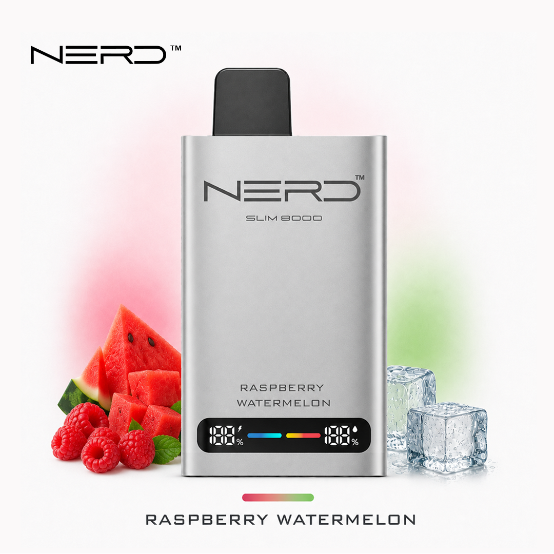 NERD SLIM 8000 – Puff compacte 8 000 bouffées