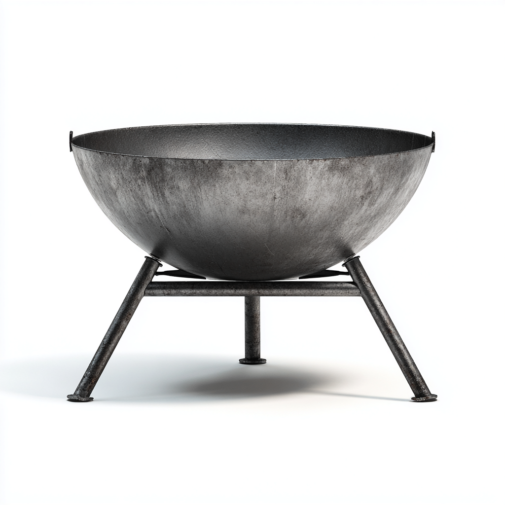 Braciere da esterno in ferro 90x90x38 cm - nero - design industriale per giardino-Lomongahome