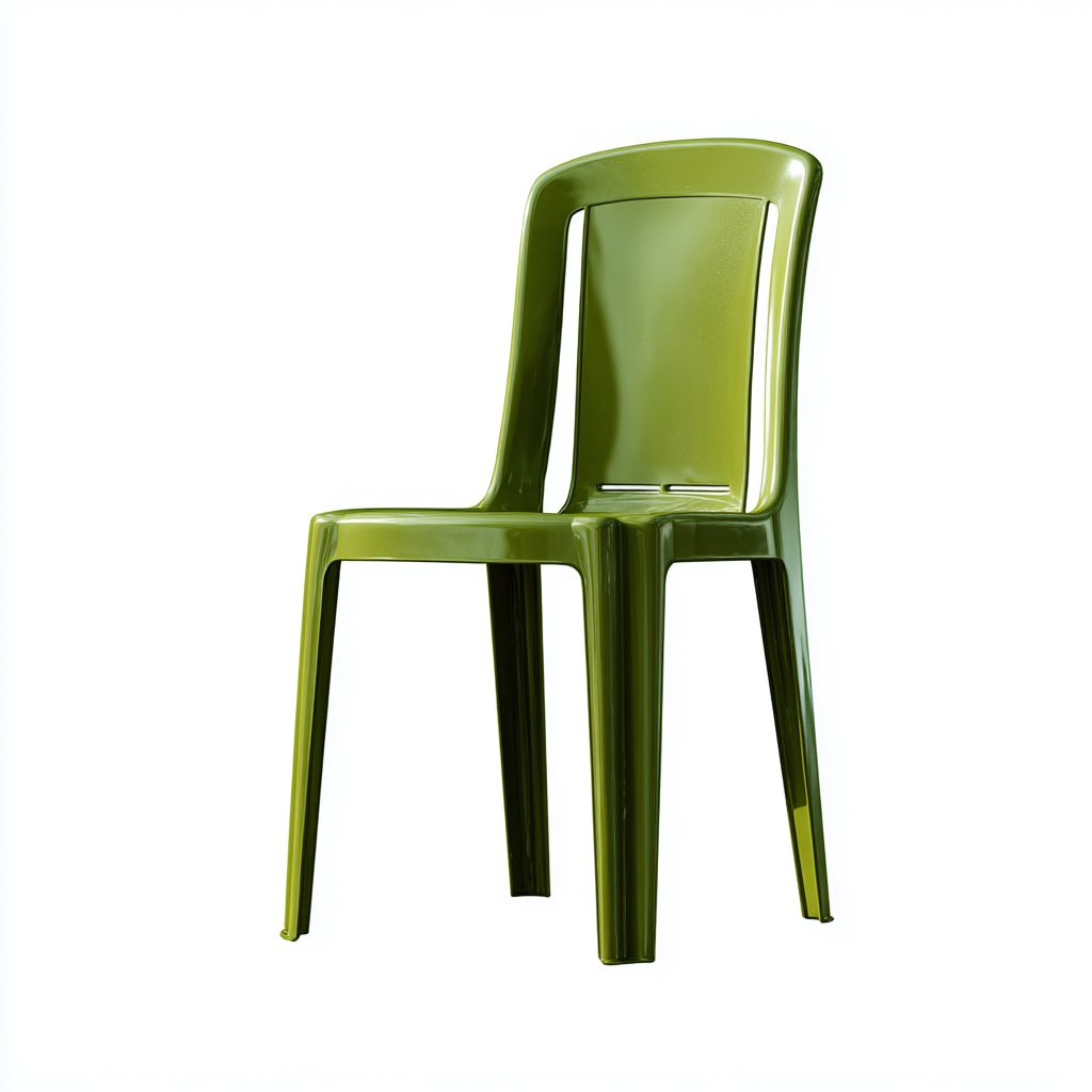 Sedia da giardino sedia senza braccioli plastica rigida 52x58x90 cm - verde oliva - design moderno per esterni-Lomongahome