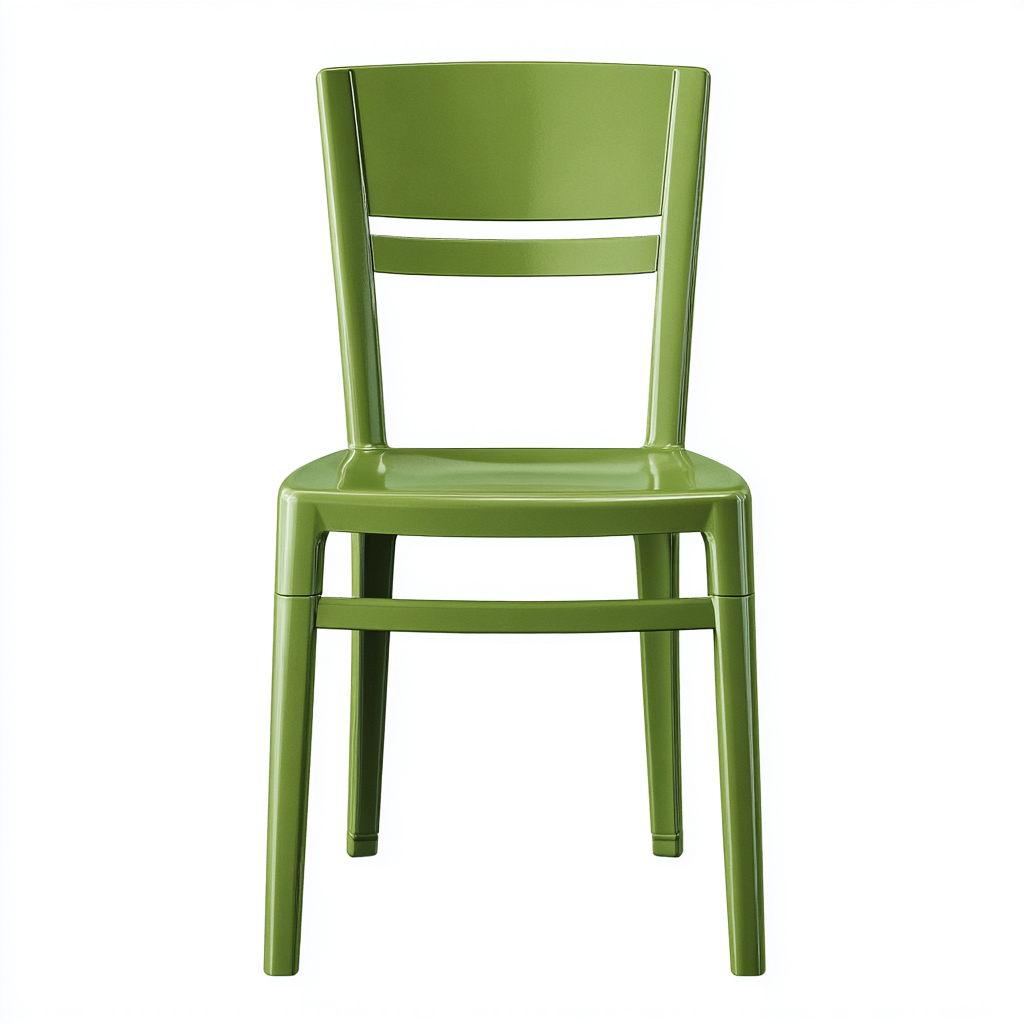 Sedia da giardino sedia senza braccioli plastica rigida 53x59x91 cm - verde oliva - design moderno per esterni-Lomongahome