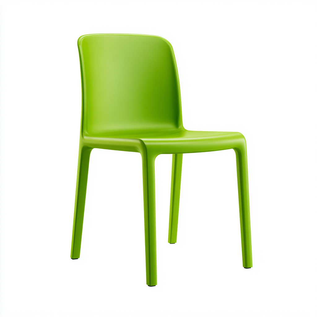 Sedia da giardino sedia senza braccioli plastica rigida 46x53x83 cm - verde - design moderno per esterni-Lomongahome