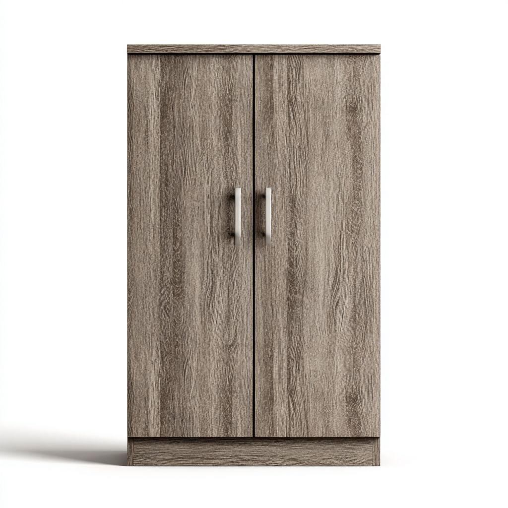 Armadio in legno ingegnerizzato 90x55x180 cm - marrone - design moderno per camera da letto-Lomongahome