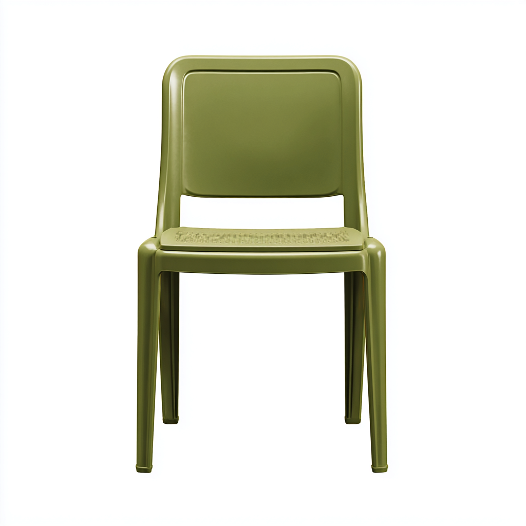 Sedia da giardino sedia senza braccioli plastica rigida 51x57x89 cm - verde oliva - design moderno per esterni-Lomongahome