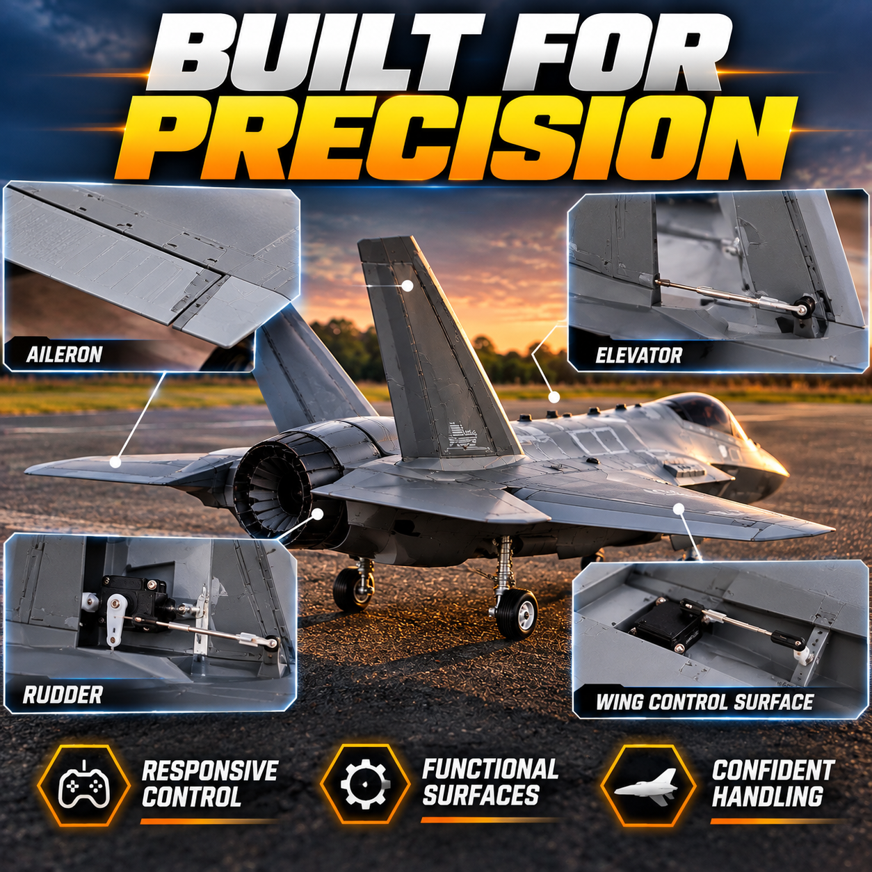 ✈ Giant Style EDF RC Fighter Jet – Large-Scale High-Performance Aircraft 🔥
