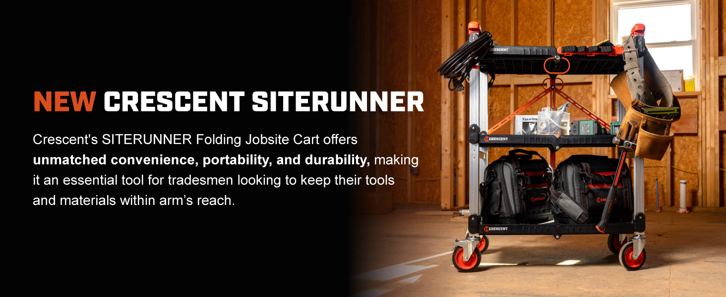 New Crescent SITERUNNER offers unmatched convenience, portability, and durability.