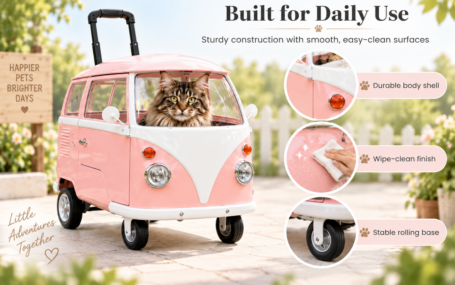 Durable easy clean pet carrier