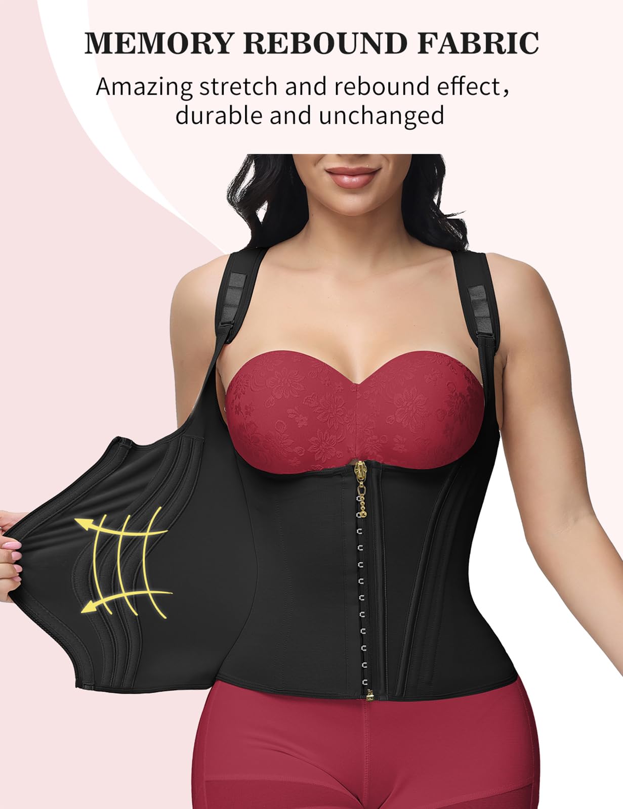 SHAPSHE Waist Shapewear for Women Girdle Workout Shapewear with Adjustable Shoulder Strap