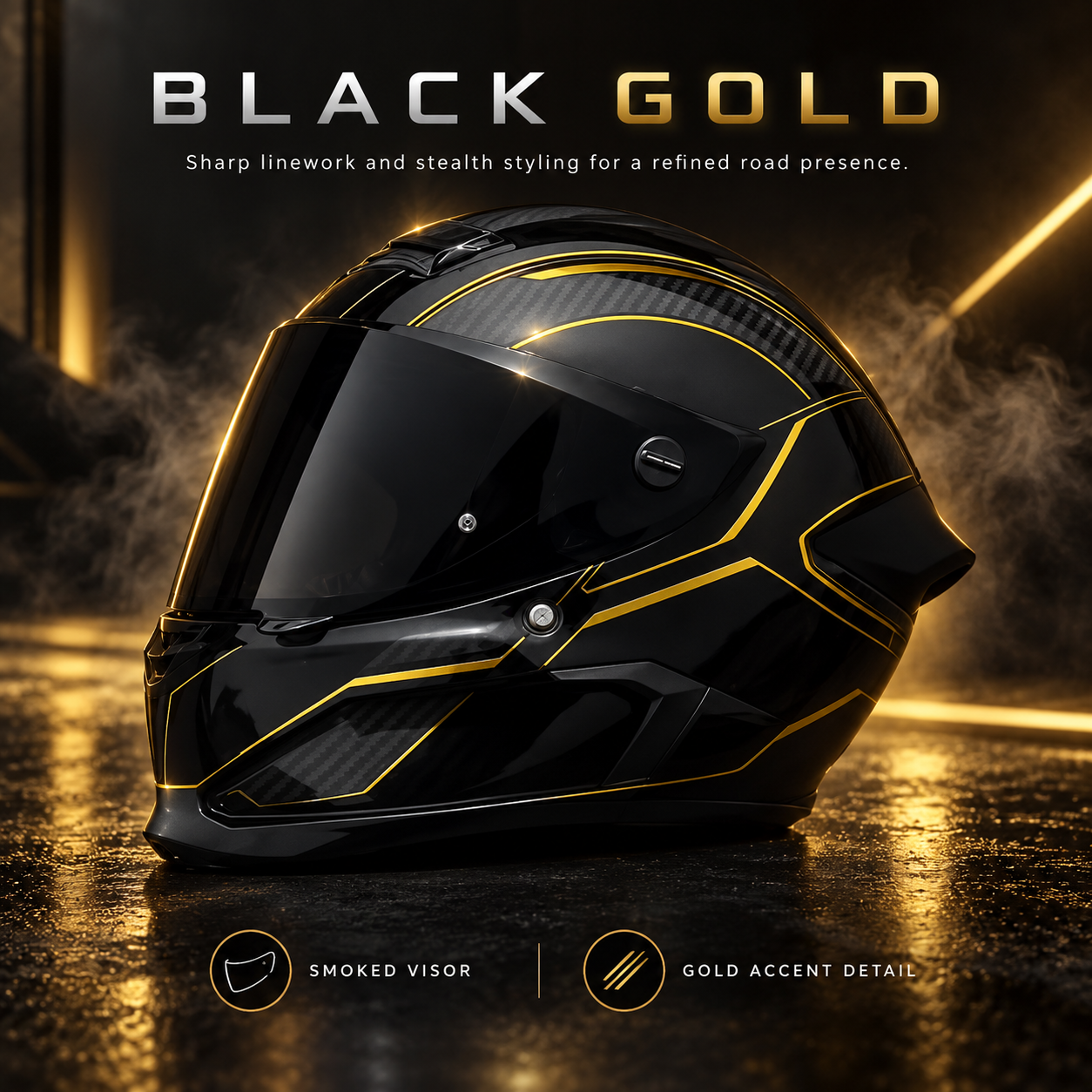 Futuristic Full-Face Motorcycle Helmet Collection