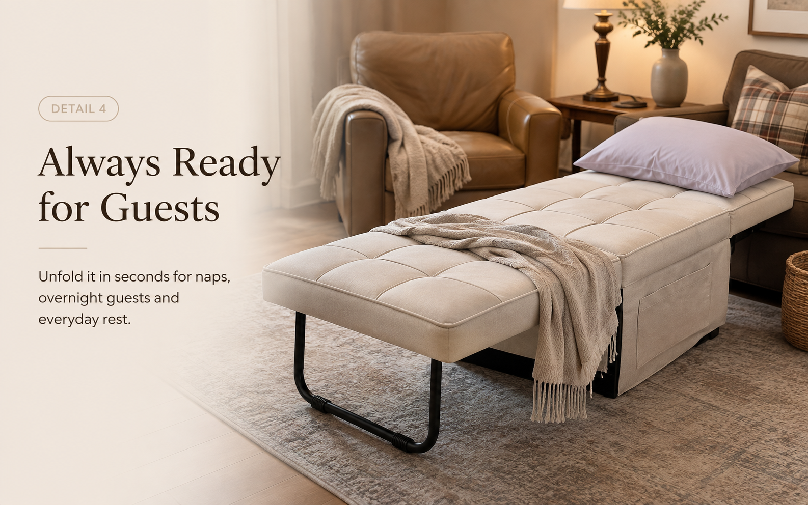 Four Ways to Use Convertible Ottoman Bed