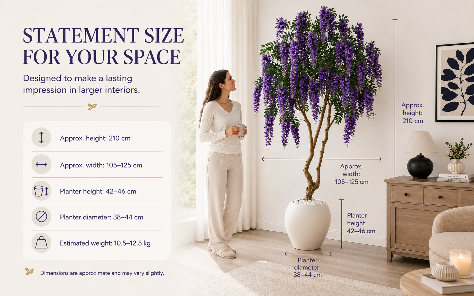 Artificial Wisteria Tree Shopping Guarantee