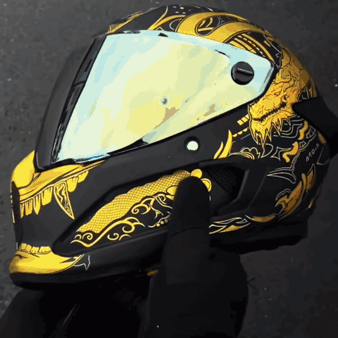 Helmet detail animation