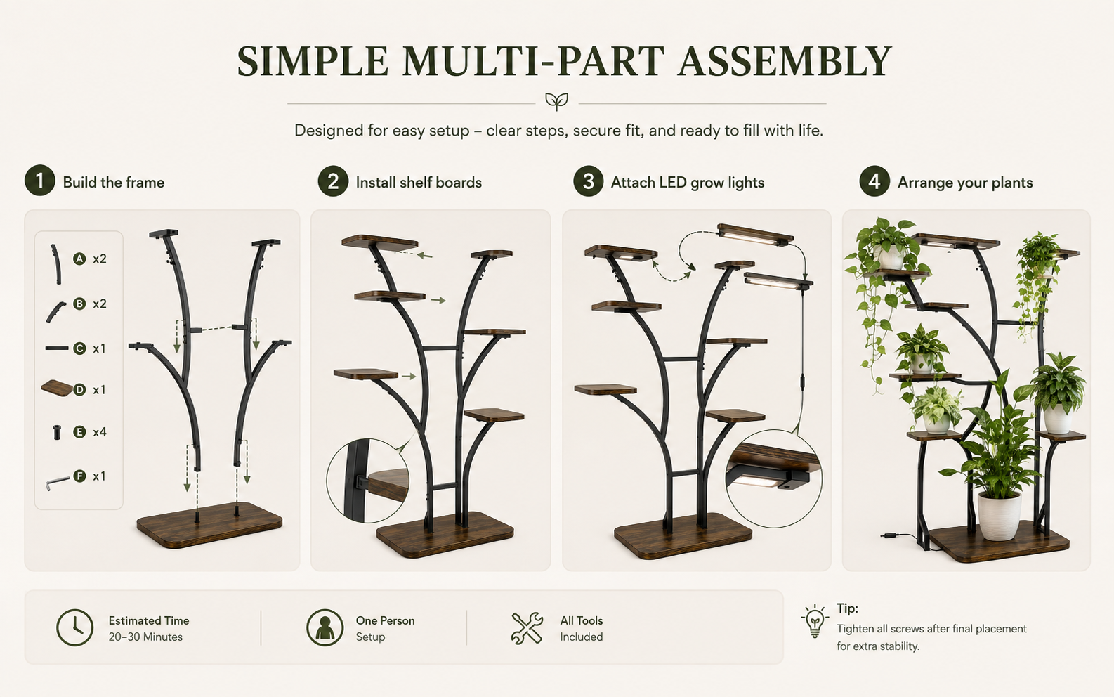Multi Tier Plant Display
