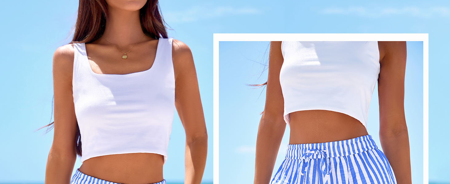 striped womens shorts casual summer outfits for women 2026 Beach Vacation Clothes for Women shorts