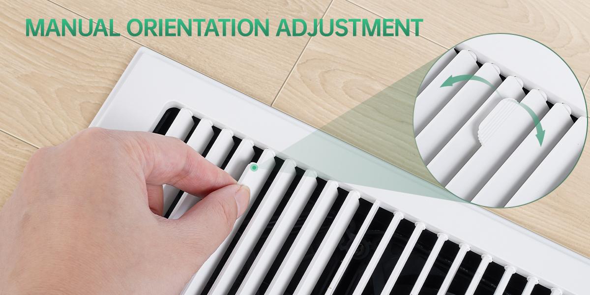 Father's Day Register Booster Fan for 4” x 10” Register Holes, window fan, 10-Speed Quiet Ventilation Fan with Thermostat & Remote, Negative Ion Air Vent Booster, Enhances Airflow & Home Comfort Heating circulation