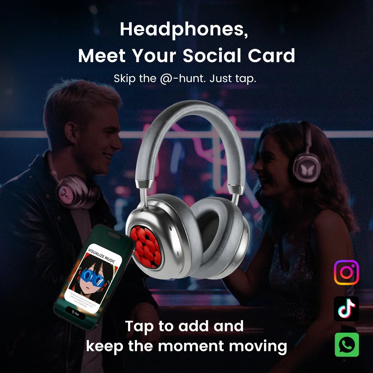 🎧 Wireless Noise-Cancelling Headphones – OLED Touchscreen 🔥 Limited-Time Sale!