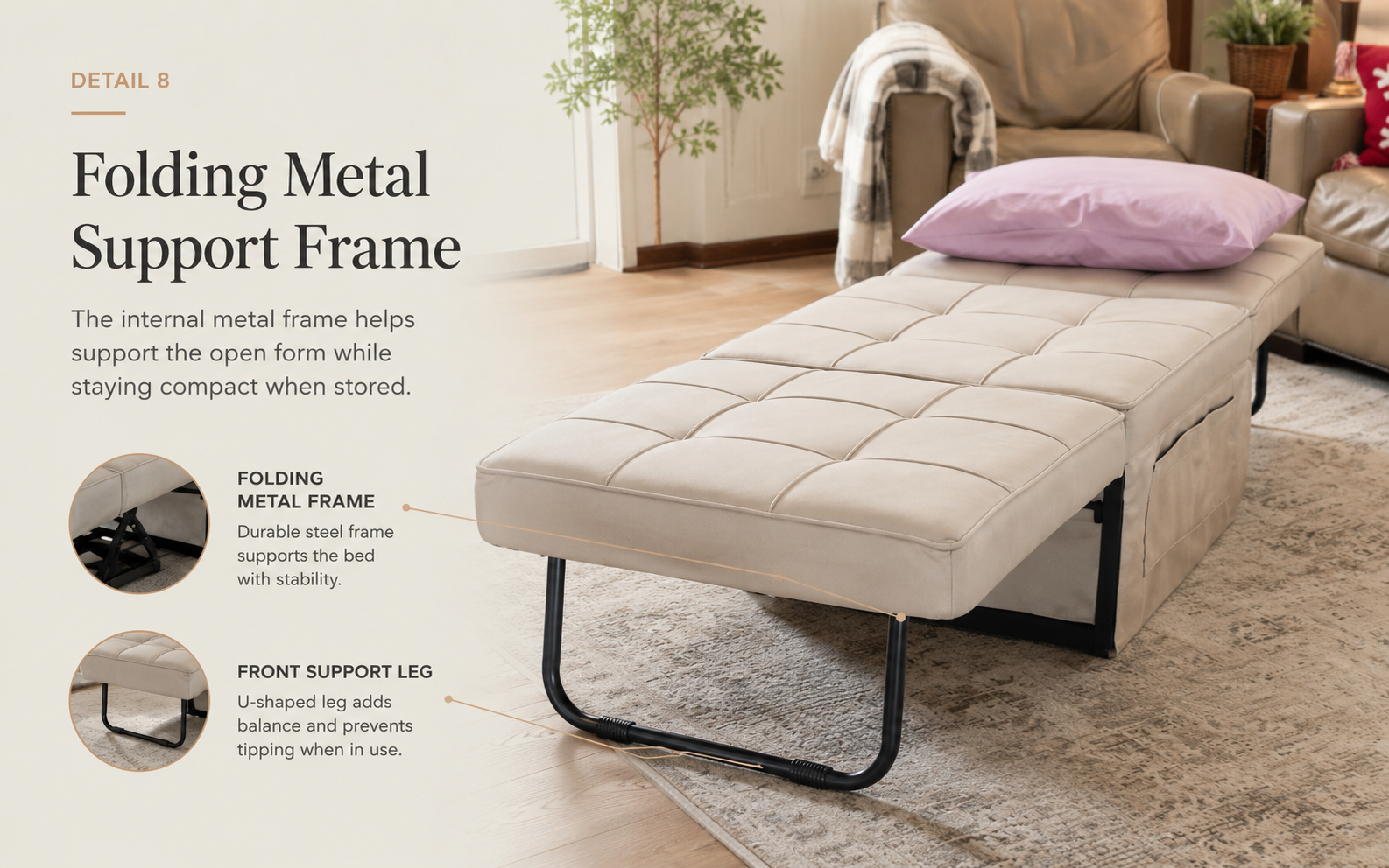 Space Saving Ottoman for Apartments