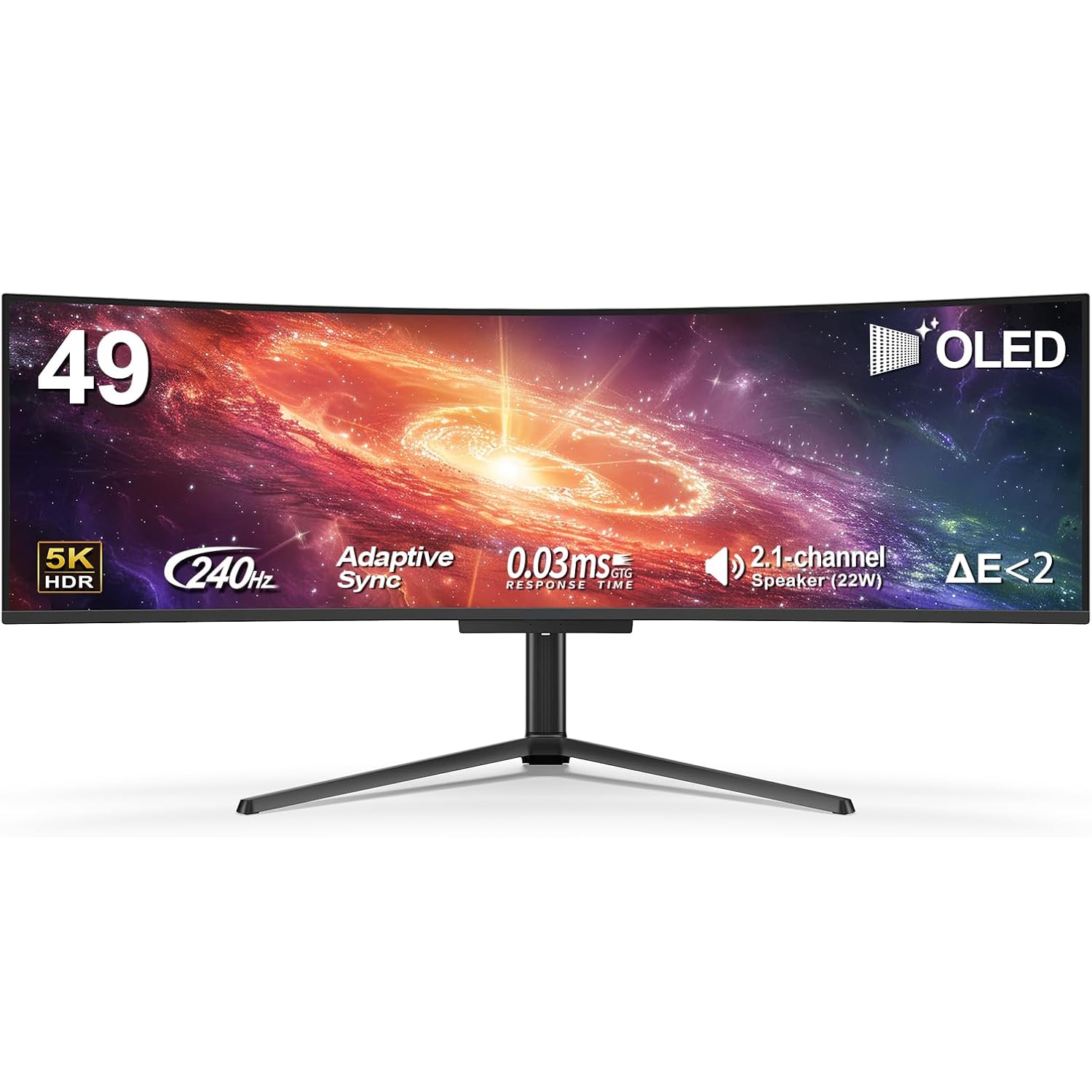 🎮 49" 5K2K 240Hz QD-OLED Curved Gaming Monitor – 0.03ms, USB-C, Ultra-Wide Display 🔥