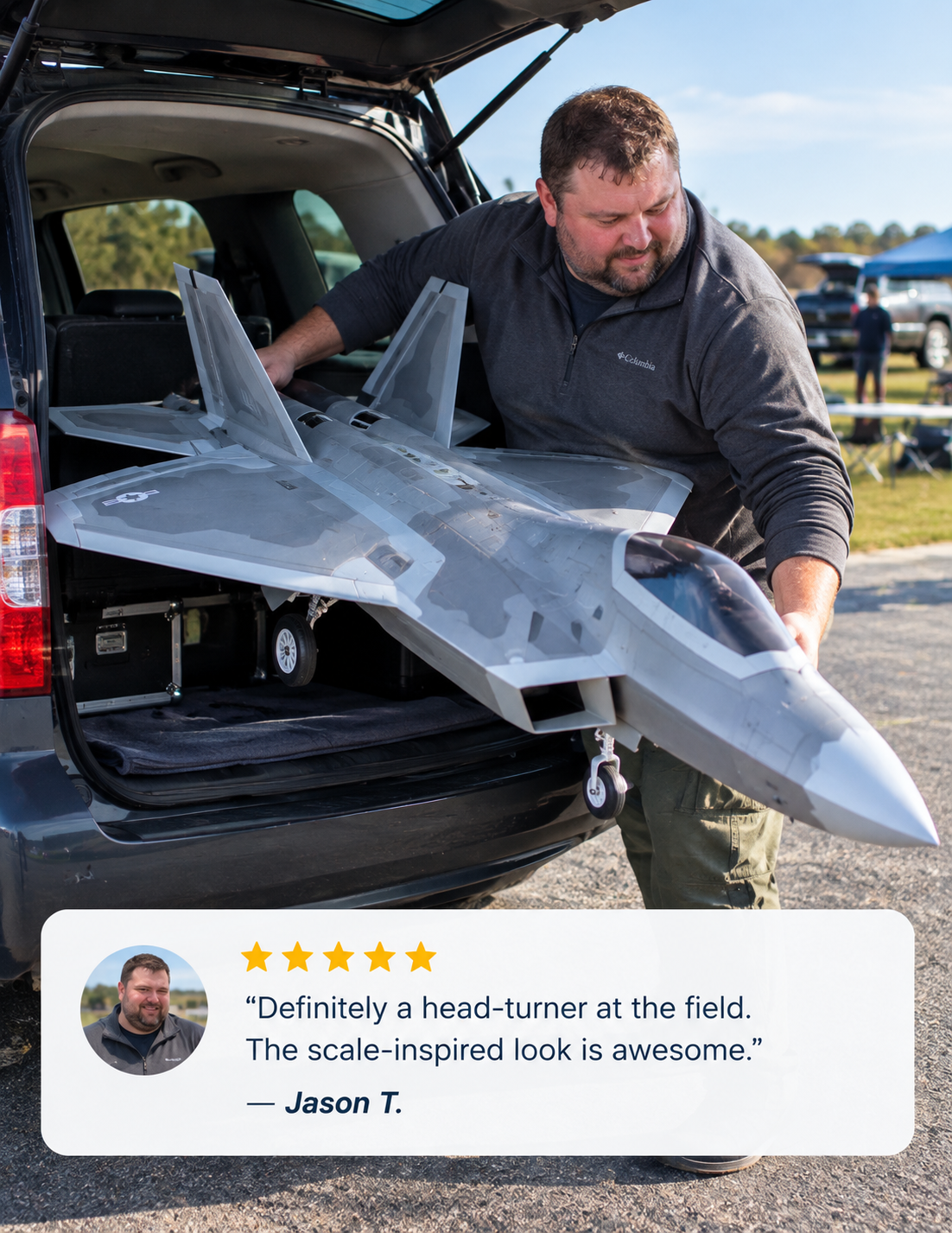 RC aircraft at flying field