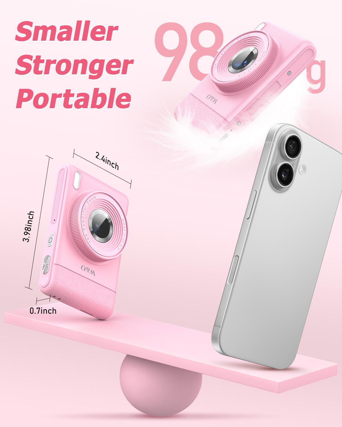 4K Digital Camera for Photography, Auto-Focus 64MP Vlogging Camera for Beginner with 2.4 inch 180° Flip Screen, 18X Digital Zoom Point and Shoot Camera with 32GB Micro SD Card, Perfect Gifts for Halloween and Thanksgiving