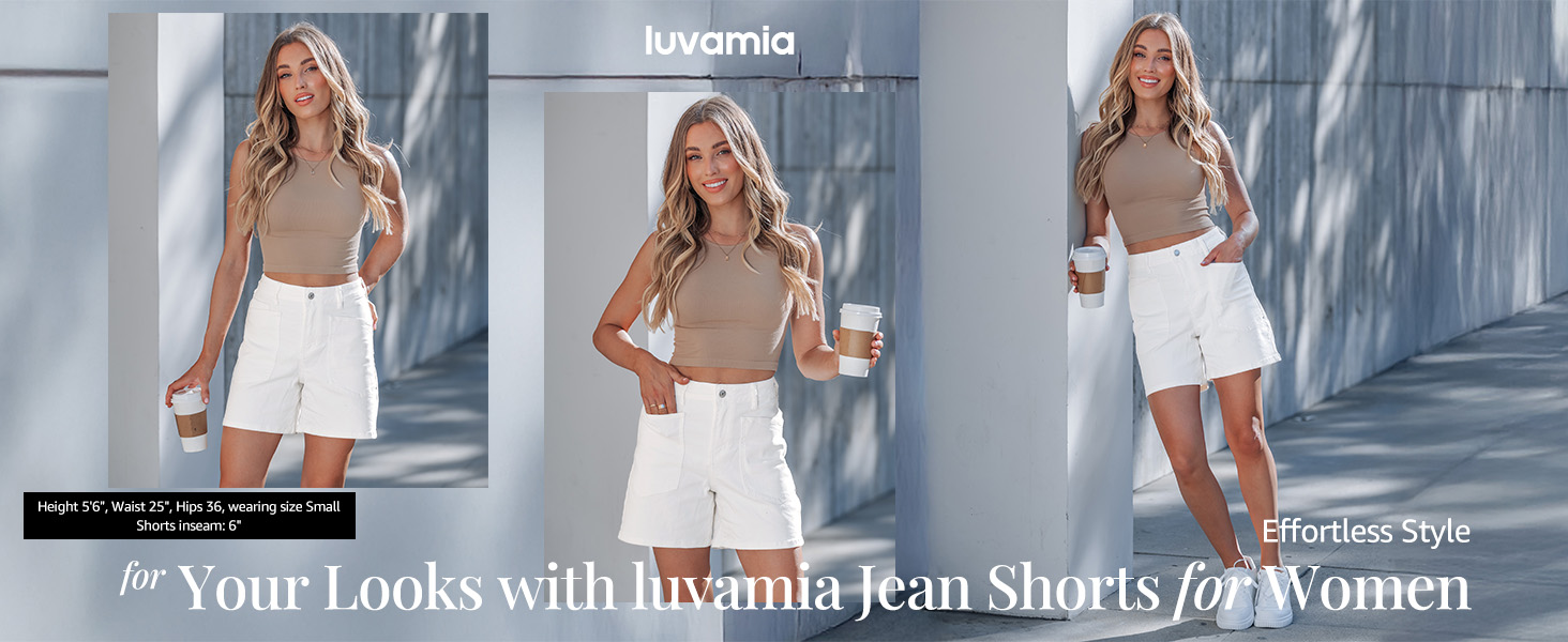 white shorts for women