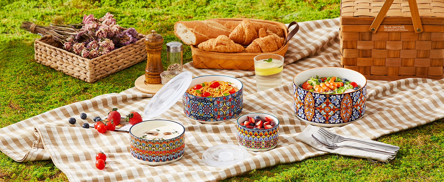 mixing bowls set with lids