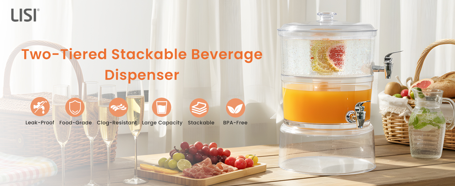 stackable beverage dispenser