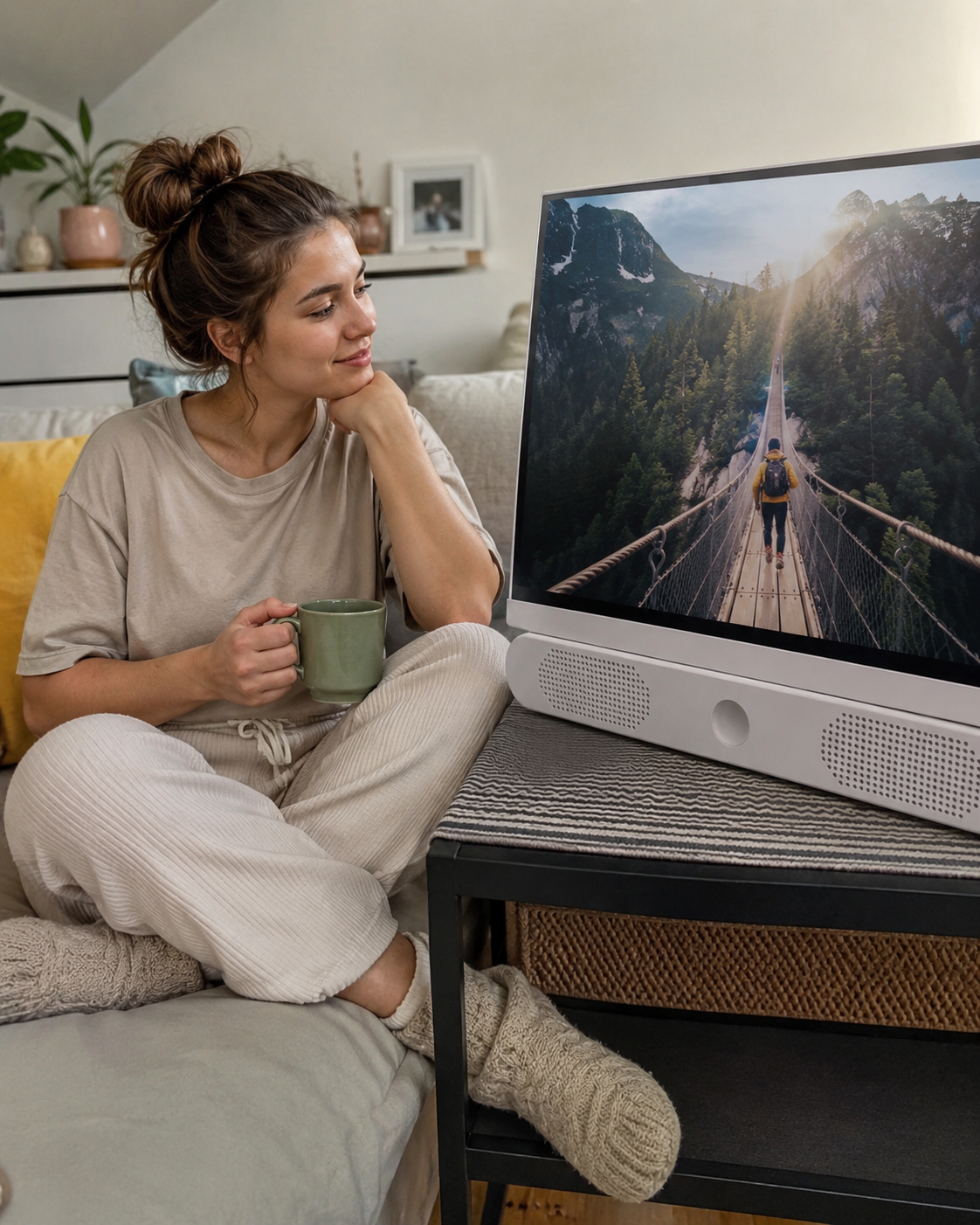 portable smart screen used at home