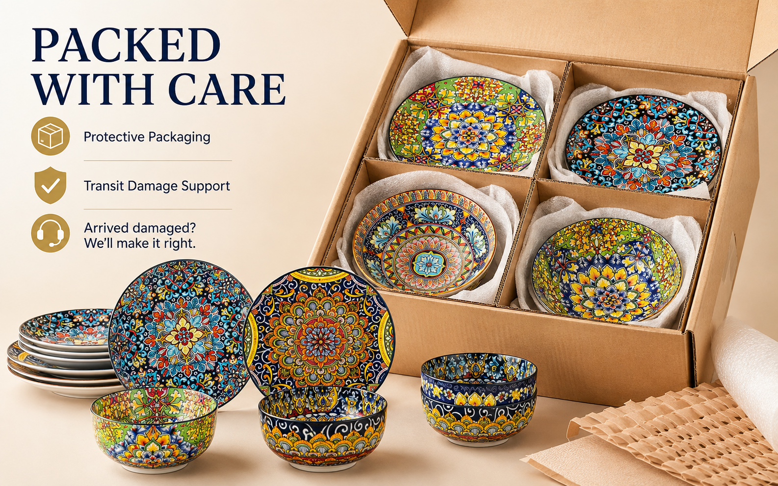 Porcelain dinnerware designed for everyday use
