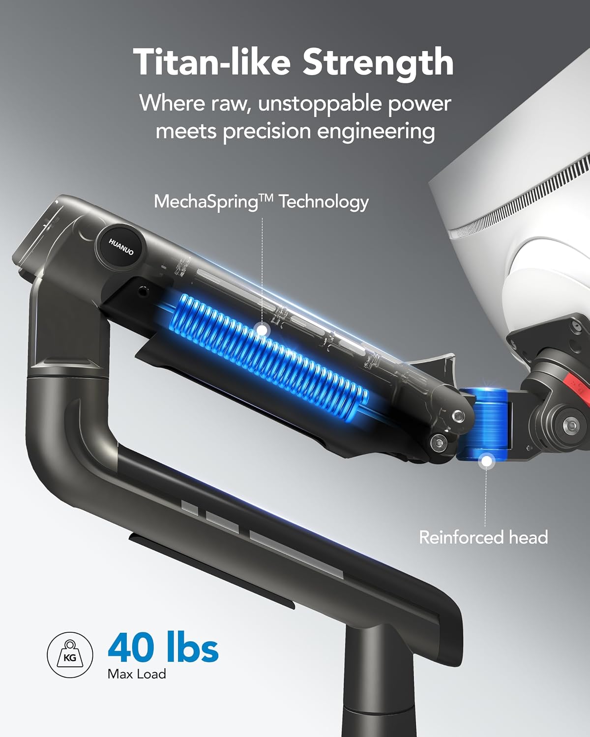 Heavy-Duty Ultrawide Monitor Arm – Up to 49", 20kg Load & Full-Motion Adjustment