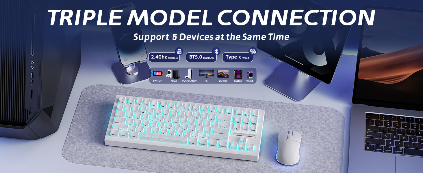 Tri Mode Mechanical Keyboard Connection