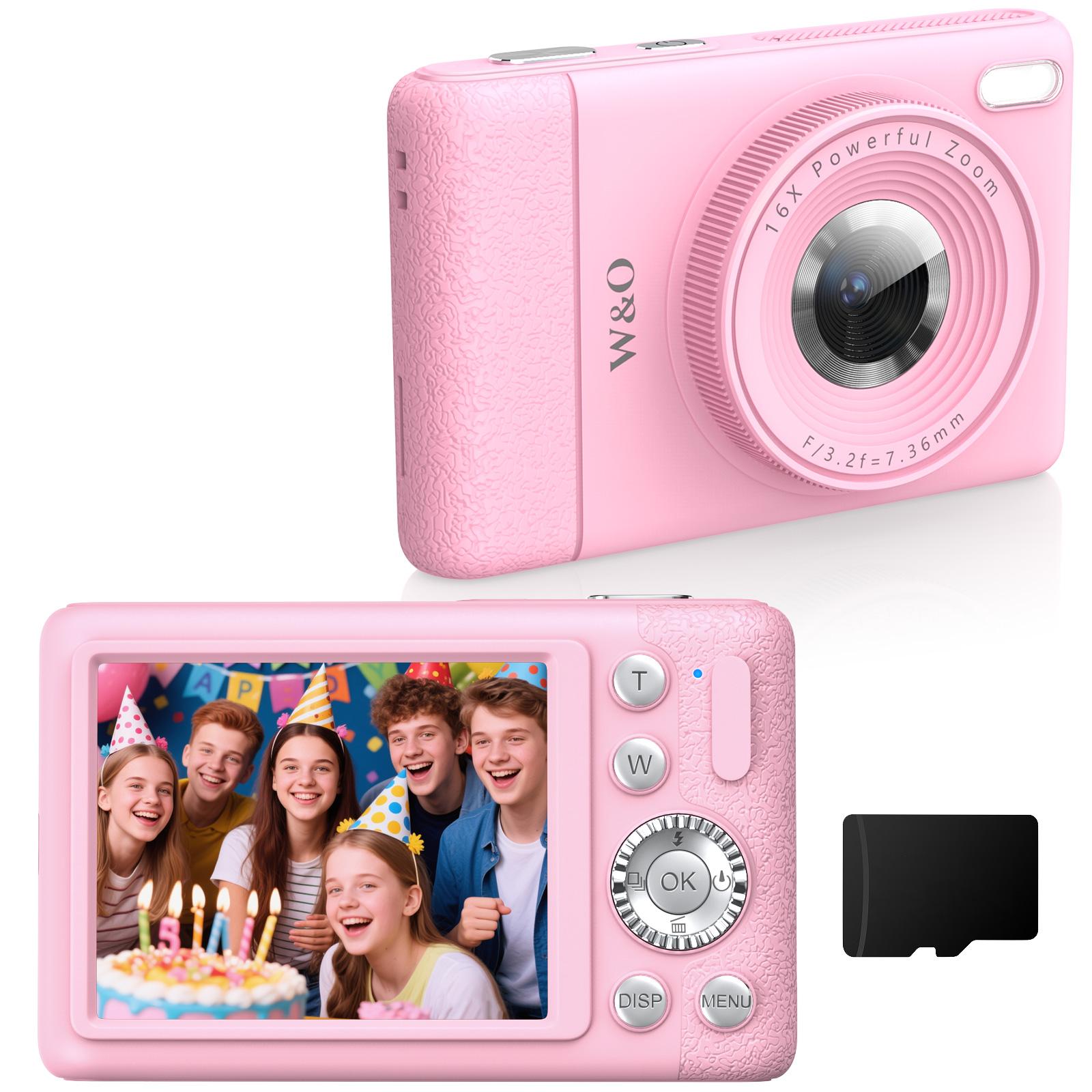 4K Digital Camera for Photography, Auto-Focus 64MP Vlogging Camera for Beginner with 2.4 inch 180° Flip Screen, 18X Digital Zoom Point and Shoot Camera with 32GB Micro SD Card, Perfect Gifts for Halloween and Thanksgiving