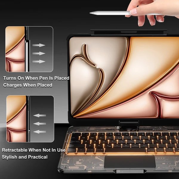 tablet keyboard case multi angle stand