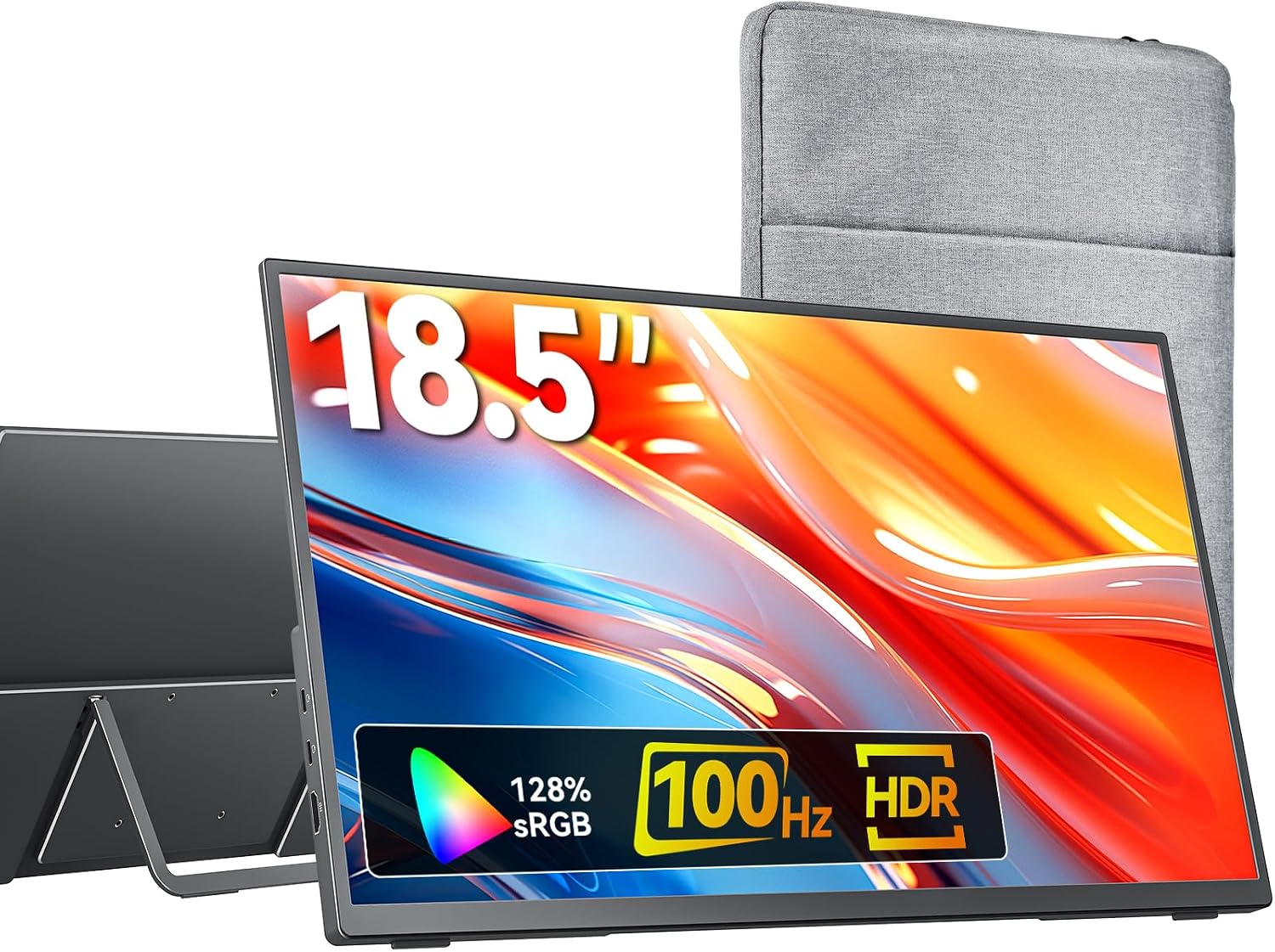 16" Portable Monitor for Laptop, MacBook, PC & Gaming Consoles