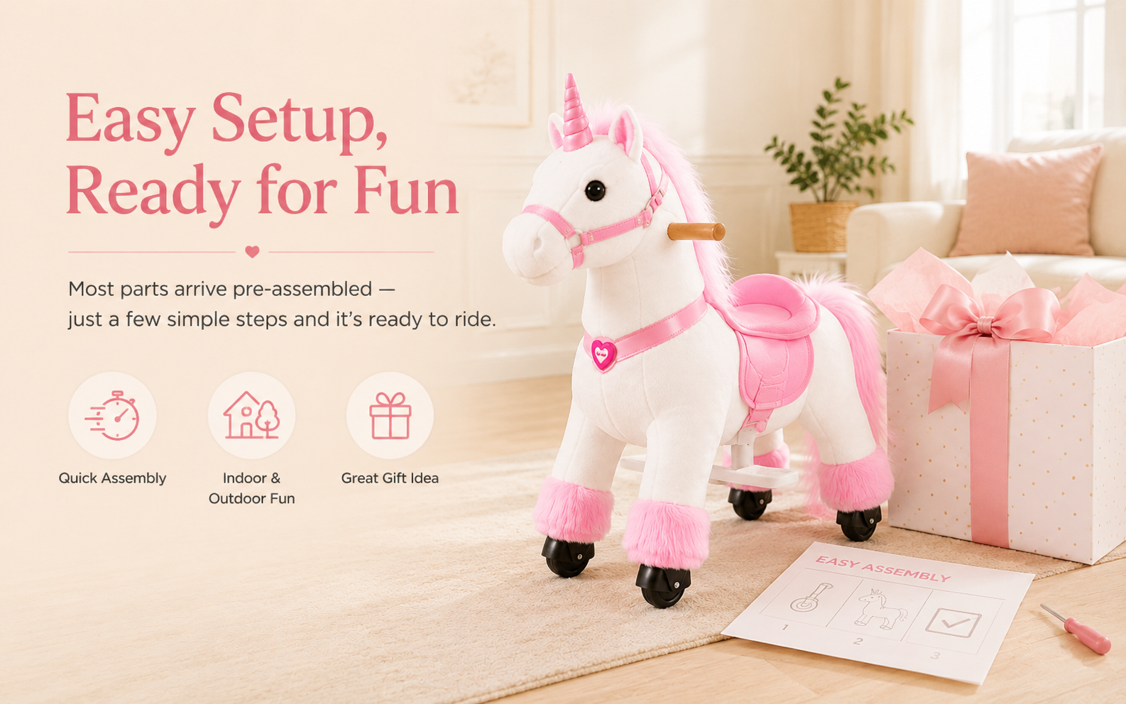 Ride On Unicorn Size Guide