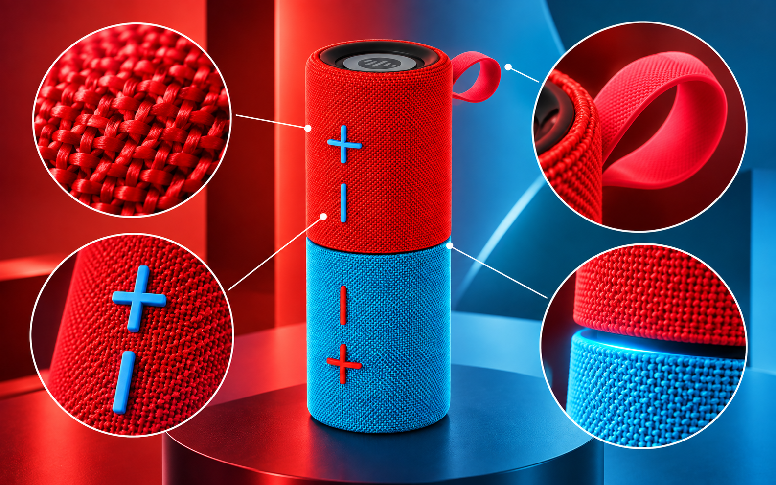 2 in 1 portable speaker package