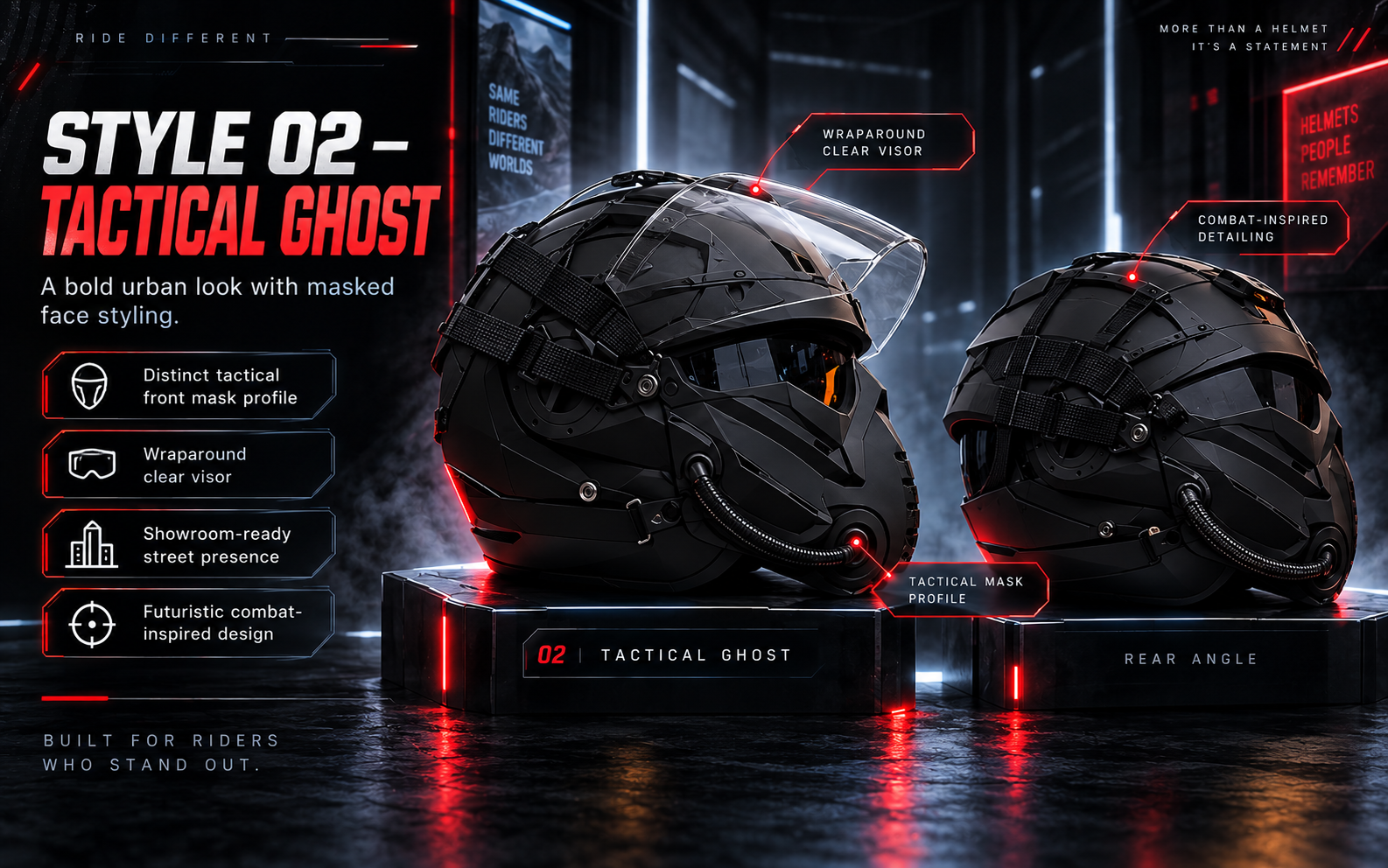 Helmet accessory transformation