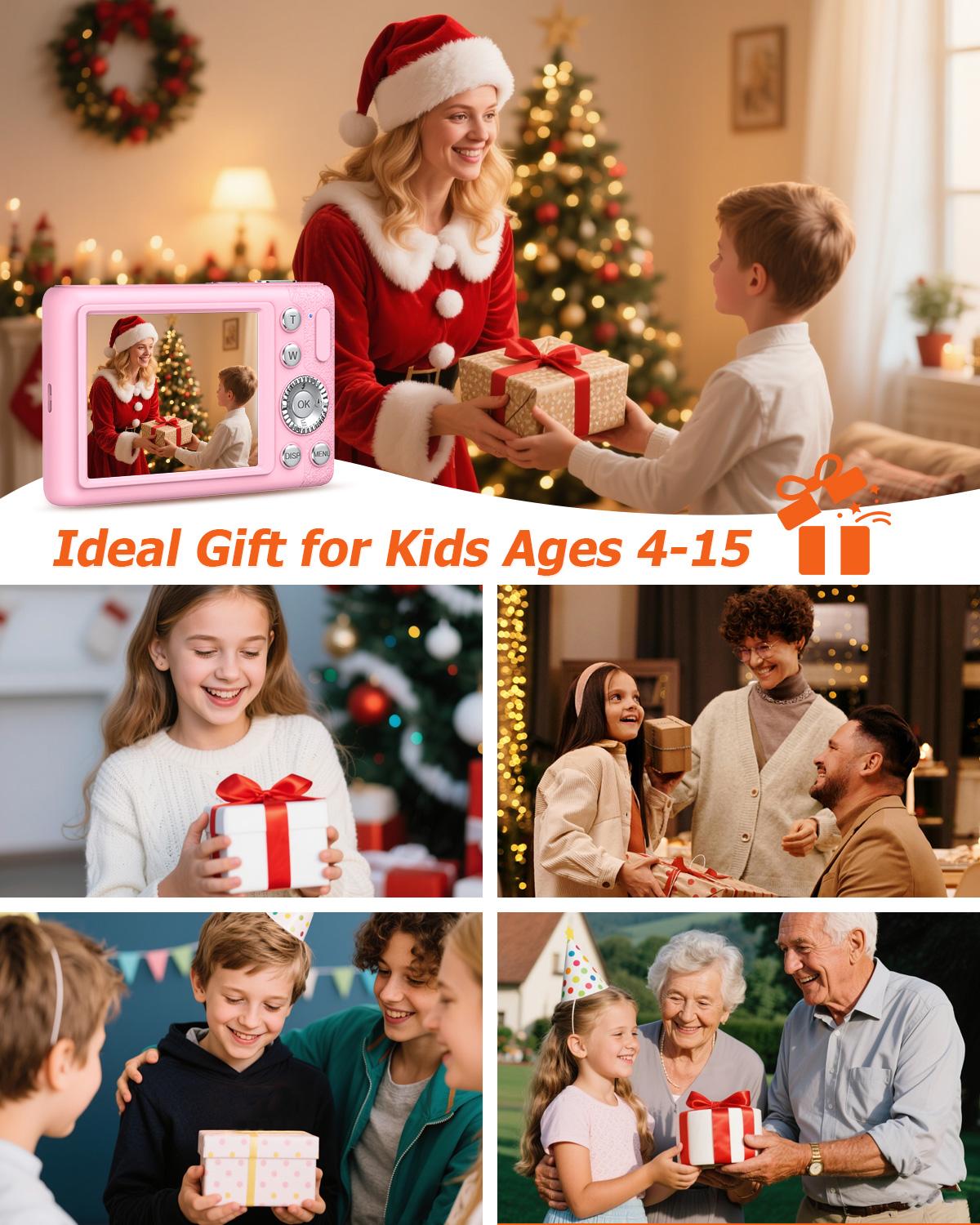 4K Digital Camera for Photography, Auto-Focus 64MP Vlogging Camera for Beginner with 2.4 inch 180° Flip Screen, 18X Digital Zoom Point and Shoot Camera with 32GB Micro SD Card, Perfect Gifts for Halloween and Thanksgiving