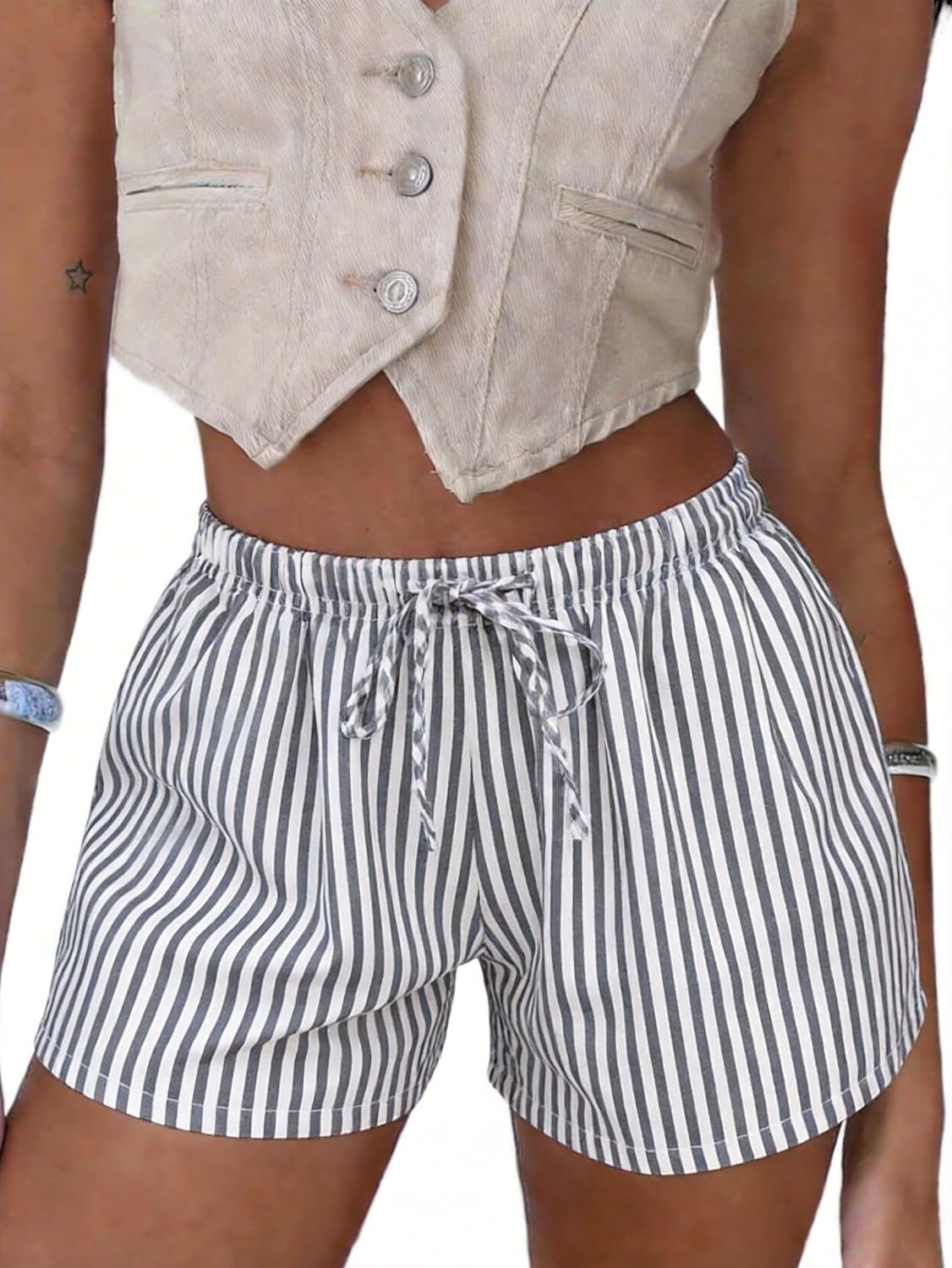 Boxer Shorts Gingham Shorts Y2K Beach Bottoms