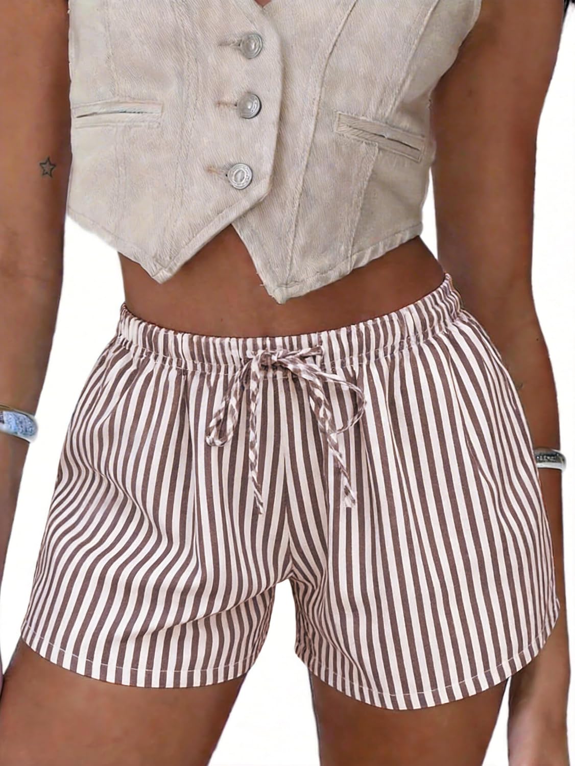 Boxer Shorts Gingham Shorts Y2K Beach Bottoms