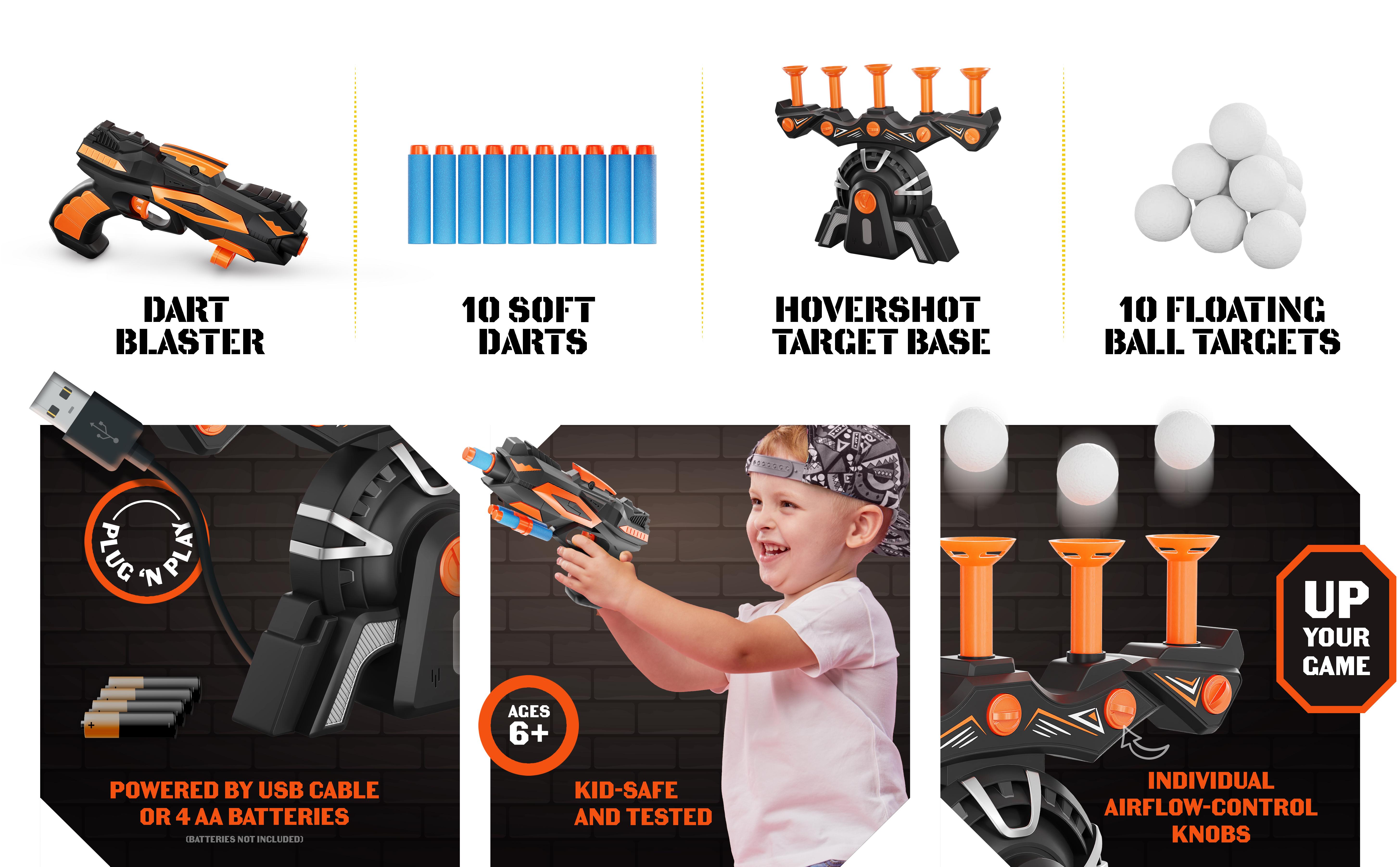 Hover shot target game set