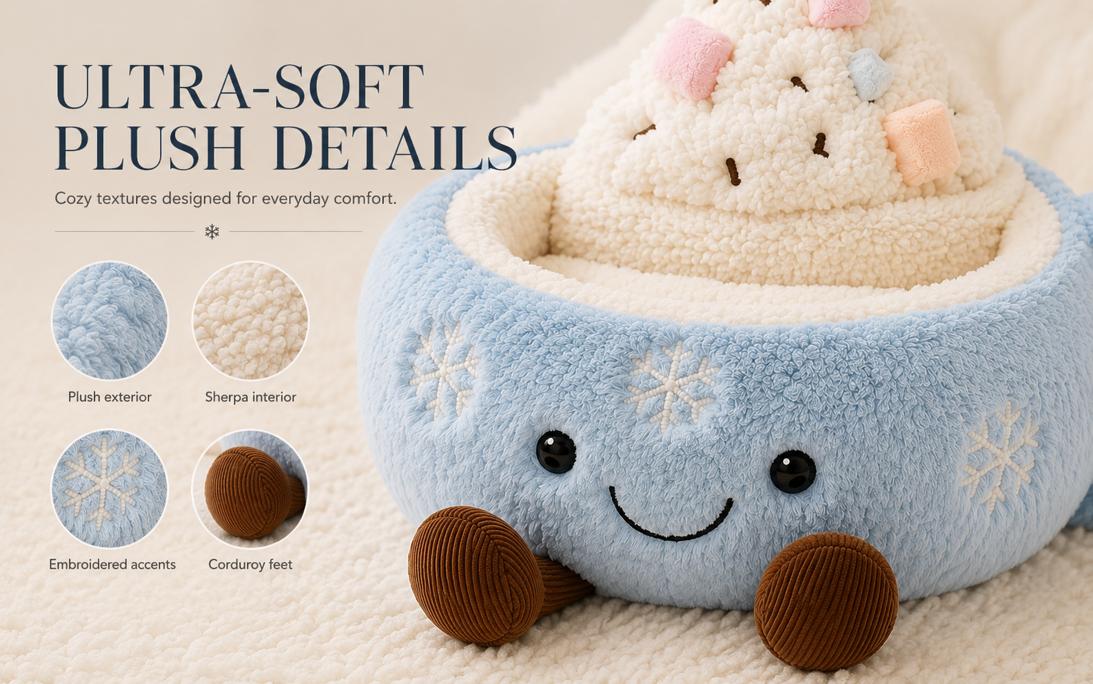 Oversized pet bed dimensions 100 by 80 centimetres