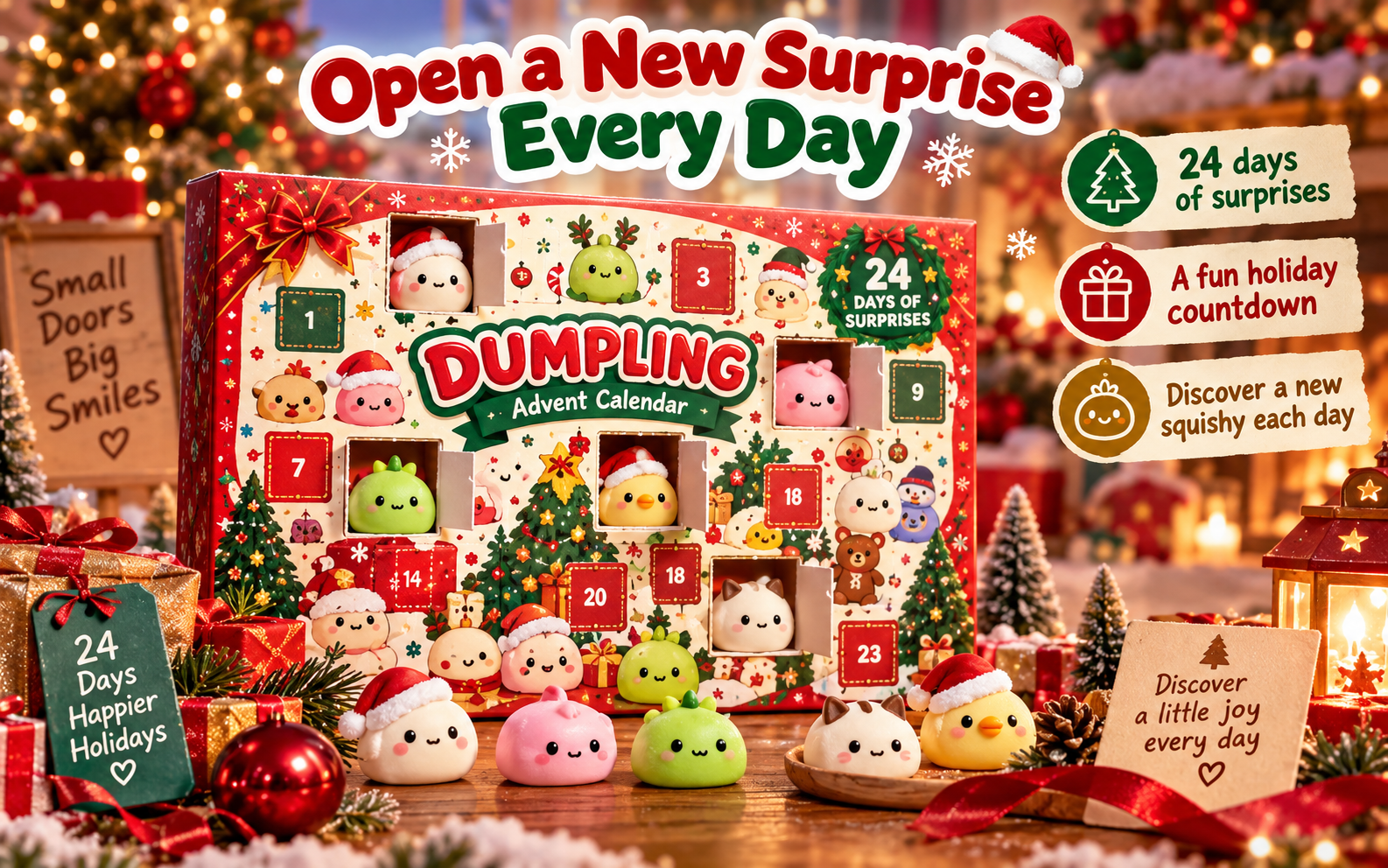 Perfect Christmas gift stocking stuffer and holiday countdown