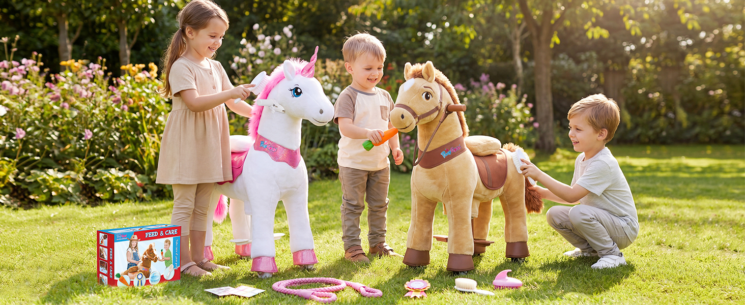 ride on pony for kids 8-12 power pony spirit horse ponycycle pony cycle 4-9 horse gifts large pony