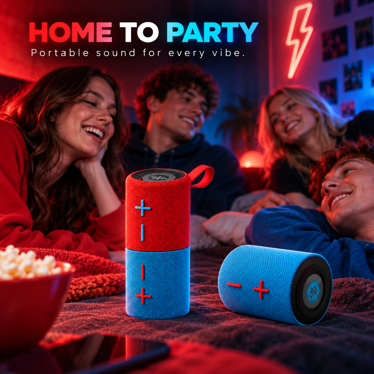 2-in-1 Split Bluetooth Speaker – Portable Stereo Sound for Home & Party