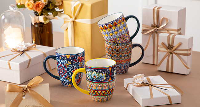 coffee mugs set of 6 ceramic mugs set large mugs
