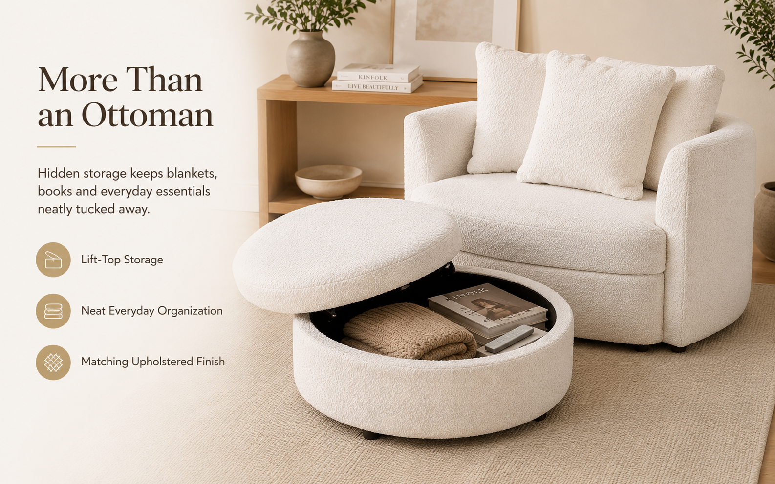 cozy chair lifestyle with pet